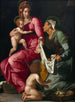De Maagd met Kind met heilige Elisabeth en Johannes de Doper - Jacopino del Conte — weergave van het kunstwerk