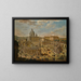 Panorama van het Sint-Pietersplein met de basiliek op de achtergrond - Jacopo Fabris — ingelijst kunstwerk aan de muur