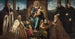 De Doge Alvise Mocenigo en zijn familie voor het Madonna en Kind - Jacopo Tintoretto — weergave van het kunstwerk