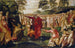 Moïse die op de rots slaat - Jacopo Tintoretto — weergave van het kunstwerk