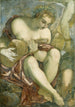 Muse au luth - Jacopo Tintoretto — weergave van het kunstwerk