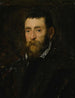 Portret van een behaarde man, misschien prins Antonio di Santacroce uit Rome - Jacopo Tintoretto — weergave van het kunstwerk