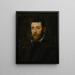 Portret van een behaarde man, misschien prins Antonio di Santacroce uit Rome - Jacopo Tintoretto — ingelijst kunstwerk aan de muur