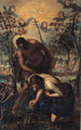 Le Baptême du Christ - Jacopo Tintoretto — weergave van het kunstwerk