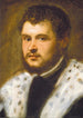Jonge man met baard - Jacopo Tintoretto — weergave van het kunstwerk