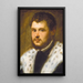 Jonge man met baard - Jacopo Tintoretto — ingelijst kunstwerk aan de muur