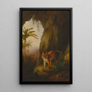 JacquesLaurent Agasse - Tiger in a Cave.webp