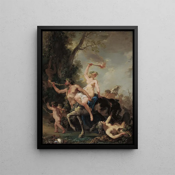 a Bacchanal - Jacques-Philippe Caresme — framed artwork on a wall