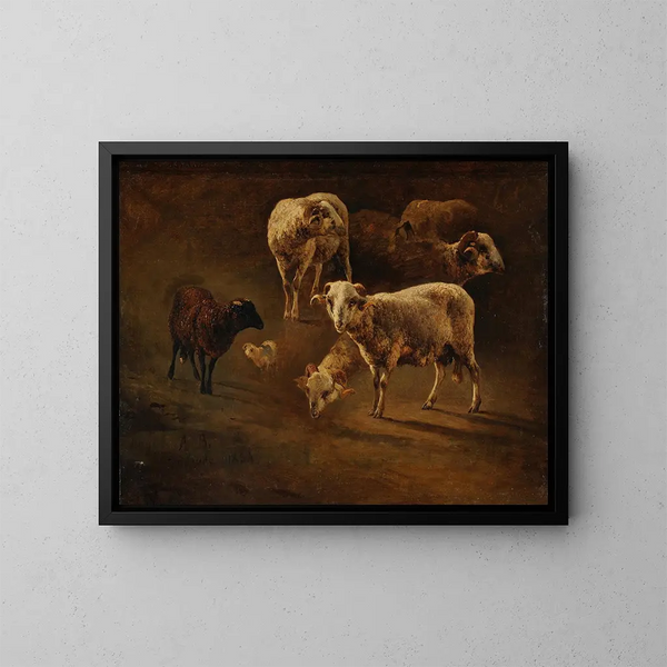 Bliers - Jacques-Raymond Brascassat — framed artwork on a wall