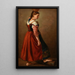 Young Roman woman carrying water - Jacques-Raymond Brascassat — framed artwork on a wall