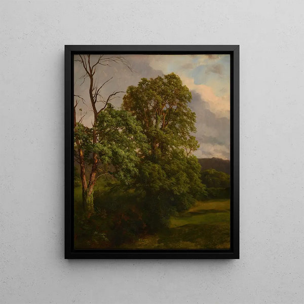 De Eikenbomen - Jacques-Raymond Brascassat — ingelijst kunstwerk aan de muur