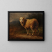 Mouton blanc - Jacques-Raymond Brascassat — ingelijst kunstwerk aan de muur