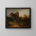 Drie schapen - Jacques-Raymond Brascassat — ingelijst kunstwerk aan de muur