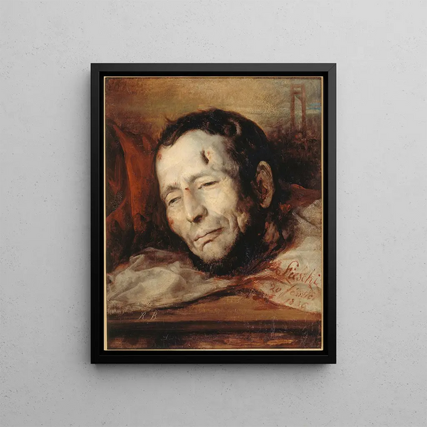 van Giuseppe Fieschi 1790-1836 na zijn executie - Jacques-Raymond Brascassat — ingelijst kunstwerk aan de muur