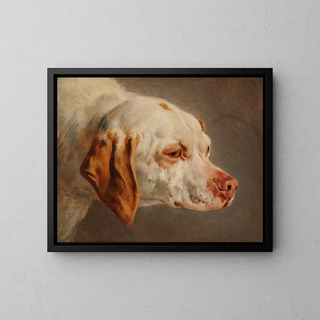 JacquesRaymond Brascassat - Tte de chien de chasse blanc et brun.webp