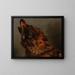 Wolfkop - Jacques-Raymond Brascassat — ingelijst kunstwerk aan de muur