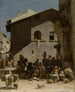 Romeinse markt scène - Jacques Alfred van Muyden — weergave van het kunstwerk