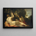 Angélique en Médor - Jacques Blanchard — ingelijst kunstwerk aan de muur
