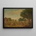 Gevecht in het dorp - Jacques Callot — ingelijst kunstwerk aan de muur
