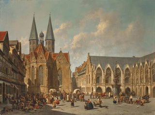 Jacques Franois Carabain - The town square of Braunschweig.webp