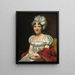 Madame David - Jacques Louis David — ingelijst kunstwerk aan de muur