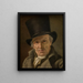 L'homme au chapeau - Jacques Louis David — ingelijst kunstwerk aan de muur