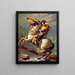 Napoleon die de Alpen oversteekt - Jacques Louis David — ingelijst kunstwerk aan de muur