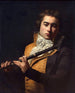 Portret van fluitist François Devienne - Jacques Louis David — weergave van het kunstwerk