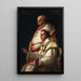 Portret van paus Pius VII en kardinaal Caprara - Jacques Louis David — ingelijst kunstwerk aan de muur