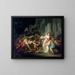 De Dood van Seneca - Jacques Louis David — ingelijst kunstwerk aan de muur
