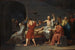 De dood van Socrates - Jacques Louis David — weergave van het kunstwerk