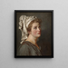 Jonge vrouw met tulband - Jacques Louis David — ingelijst kunstwerk aan de muur