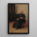 Portret van een oude priester - Jacques de Lalaing — ingelijst kunstwerk aan de muur