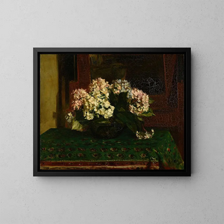 Hortensia's - Jacques-Émile Blanche — ingelijst kunstwerk aan de muur