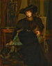 Dame in het zwart - Jacques-Émile Blanche — weergave van het kunstwerk