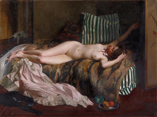 La jeune fille après un bal masqué - Jacques-Émile Blanche — weergave van het kunstwerk