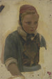 Buste d'une petite paysanne - Jakob Becker — weergave van het kunstwerk