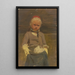 Kleine hessische boerenvrouw schilderij - Jakob Becker — ingelijst kunstwerk aan de muur