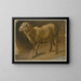 Moutons - Jakob Becker — ingelijst kunstwerk aan de muur