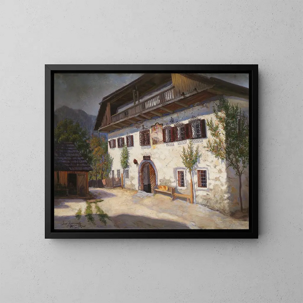 L'auberge Pettar à Saint-Agatha - Jakob Koganowsky — framed artwork on a wall