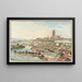 Berne vanaf de Thunweg - Jakob Samuel Weibel — ingelijst kunstwerk aan de muur