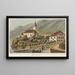 Brienz - Jakob Samuel Weibel — ingelijst kunstwerk aan de muur