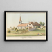 Cappelen - Jakob Samuel Weibel — ingelijst kunstwerk aan de muur
