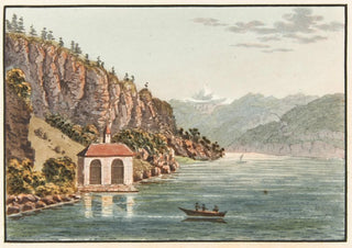 Jakob Samuel Weibel - Chapelle de G Tell au lac des quatre Cantons.webp