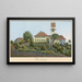 Dorp - Jakob Samuel Weibel — ingelijst kunstwerk aan de muur