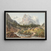 De gletsjer van Rosenlaui op de Scheidegg-berg in de Oberhasli-vallei - Jakob Samuel Weibel — ingelijst kunstwerk aan de muur