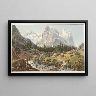 Jakob Samuel Weibel - Le Glacier de Roselauvi sur le Mont Scheidek dans la Valle d Oberhasle.webp