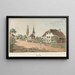 Lyss - Jakob Samuel Weibel — ingelijst kunstwerk aan de muur