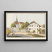 Mühleberg - Jakob Samuel Weibel — ingelijst kunstwerk aan de muur