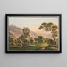 Ruïne van Unspunnen bij Interlaken - Jakob Samuel Weibel — ingelijst kunstwerk aan de muur